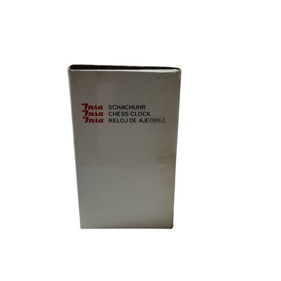 SCHACHUHR INSA Analog Chess Clock Timer Brown Tested And Working - Picture 7 of 7